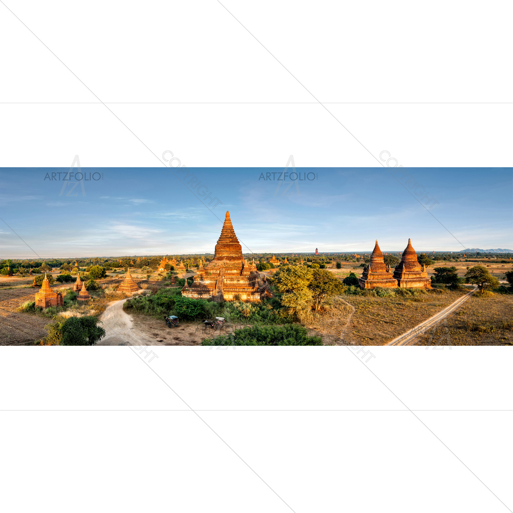 Old Buddhist Temple, Myanmar — Devotional custom art by ArtzFolio