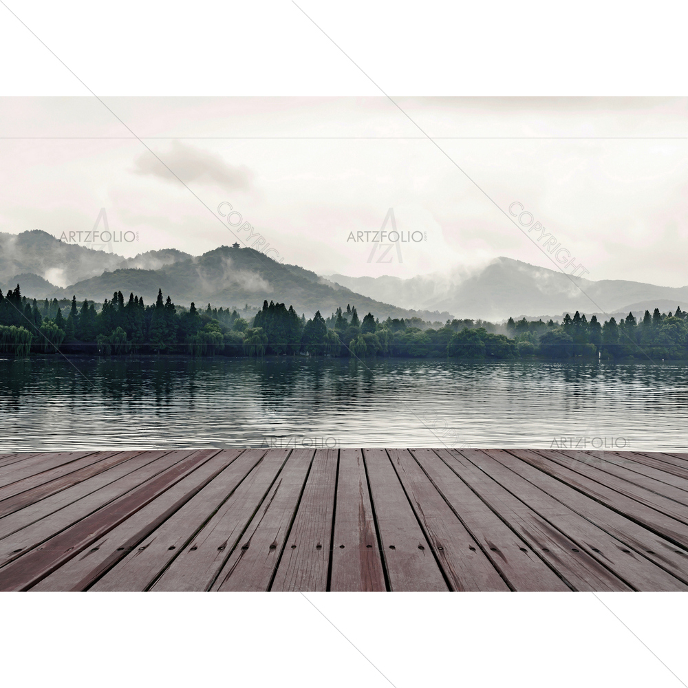 Mountain Landscape D2 — custom-size art design 5009954