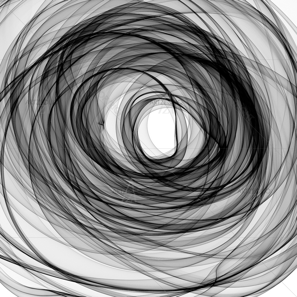 Abstract Black Spirals — Abstract custom art by ArtzFolio