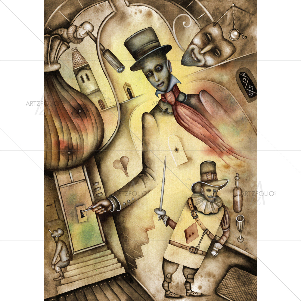 Theatre Illustration — custom-size art design 5009976