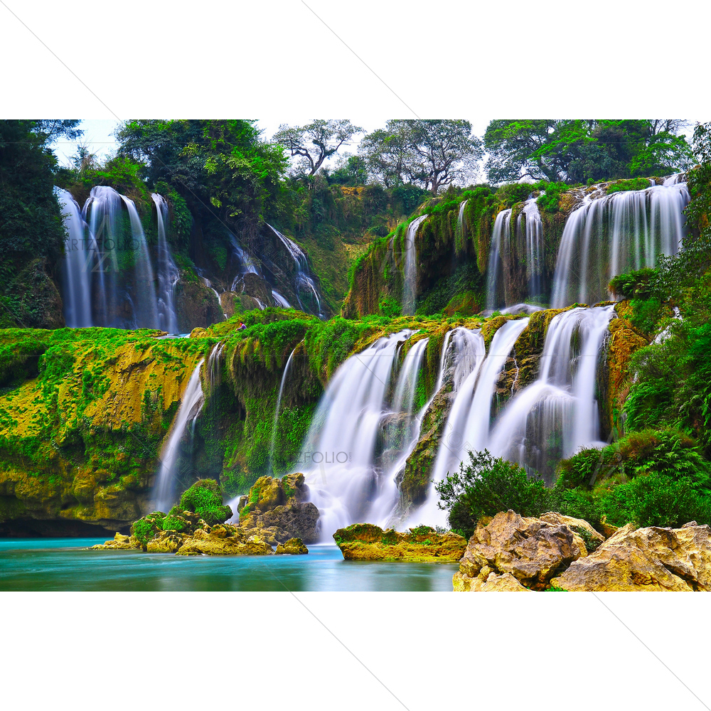 Detian Waterfall, Guangxi, China — Chinese custom art by ArtzFolio