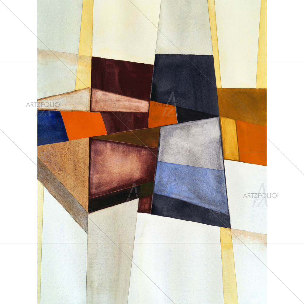 Abstract Irregular Vertical Lines D1 — custom-size art design 5009992