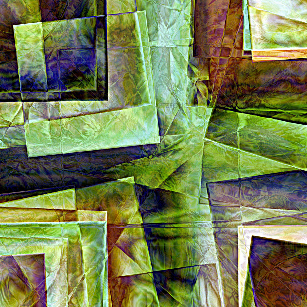 Abstract Squares & Cross D1 — Abstract custom art by ArtzFolio