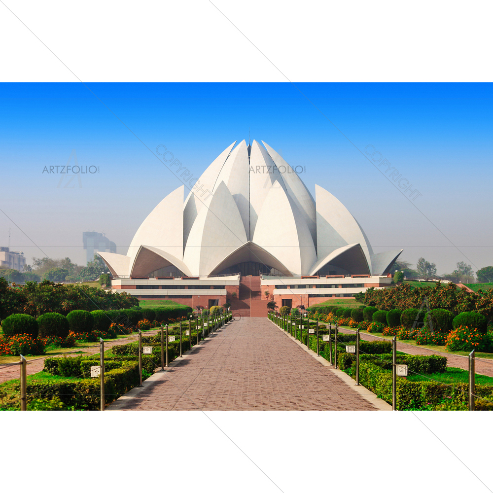 Lotus Temple, New Delhi, India D2 — custom-size art design 5010007