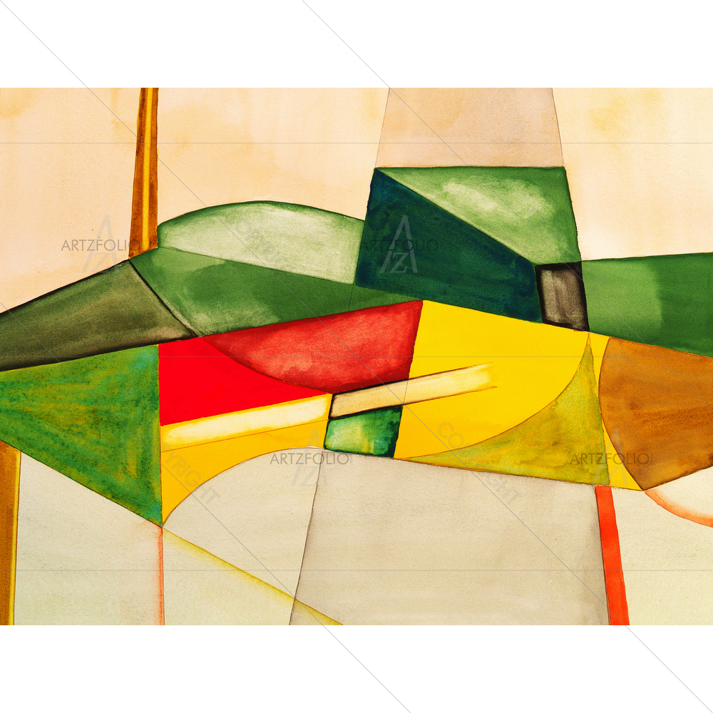 Abstract Irregular Vertical Lines D2 — custom-size art design 5010024