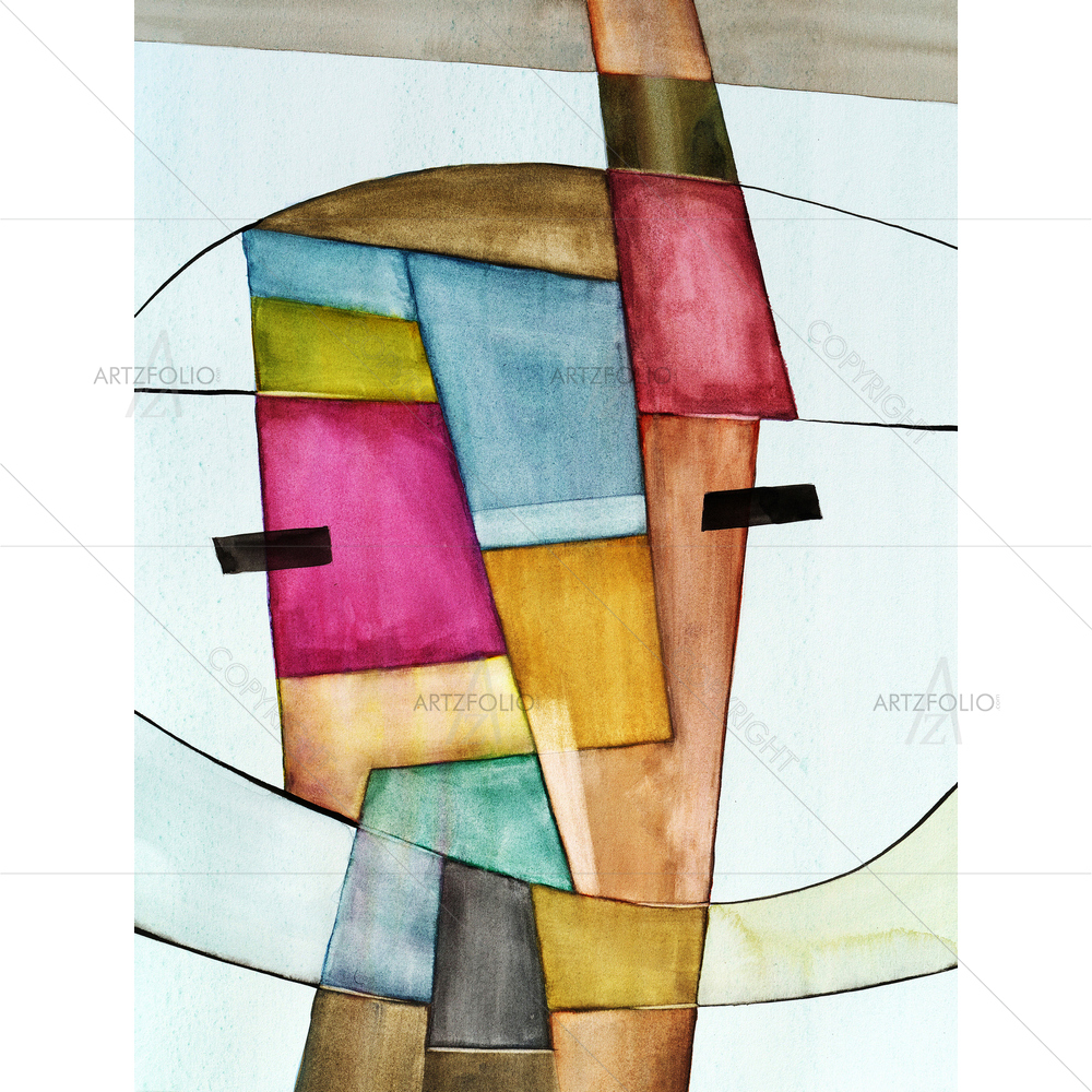 Abstract Horizontal Lines — custom-size art design 5010026