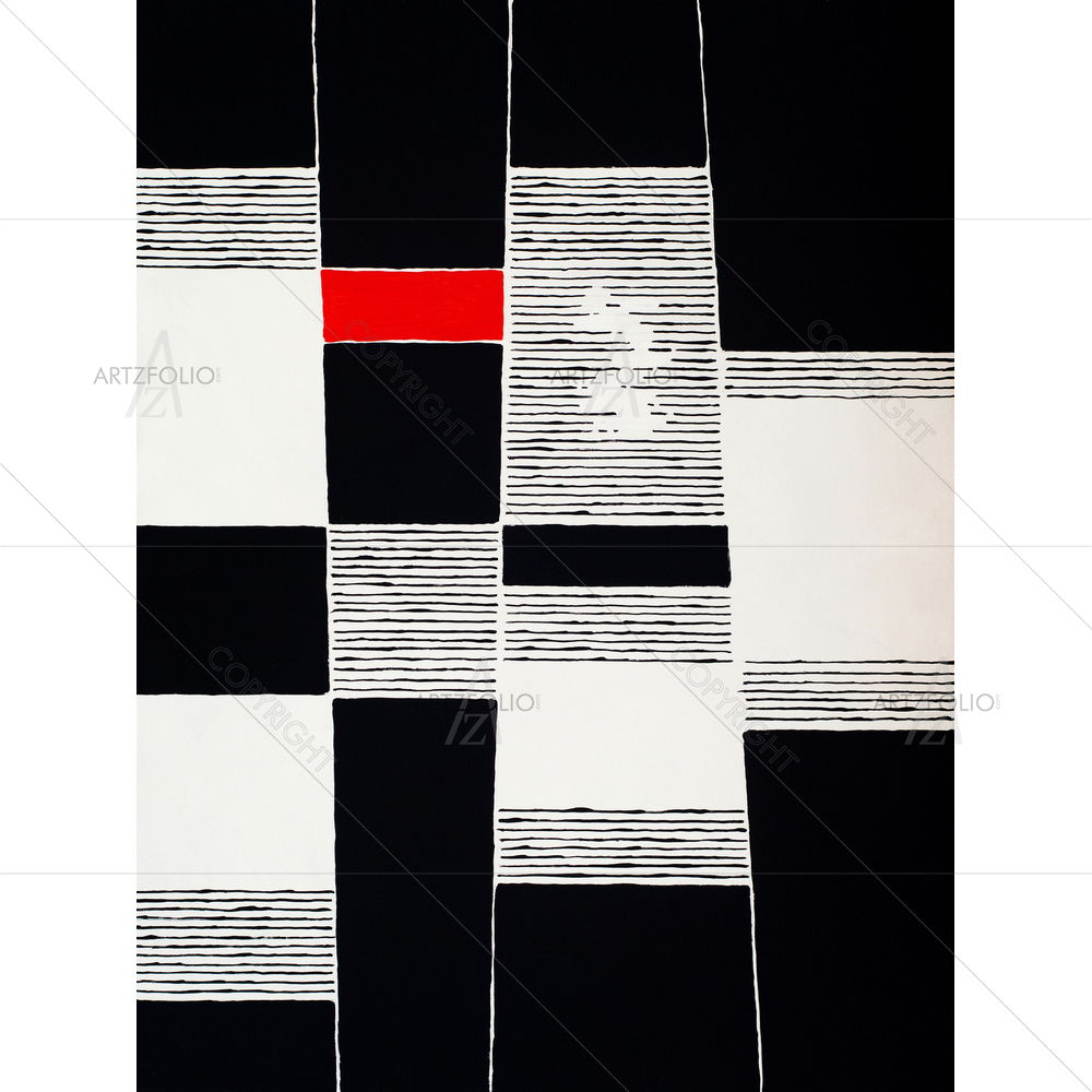 Monochrome Abstract Lines — Abstract custom art by ArtzFolio