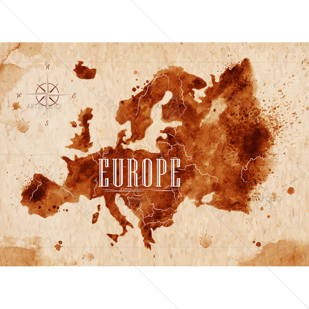 Europe Map — custom-size art design 5010038