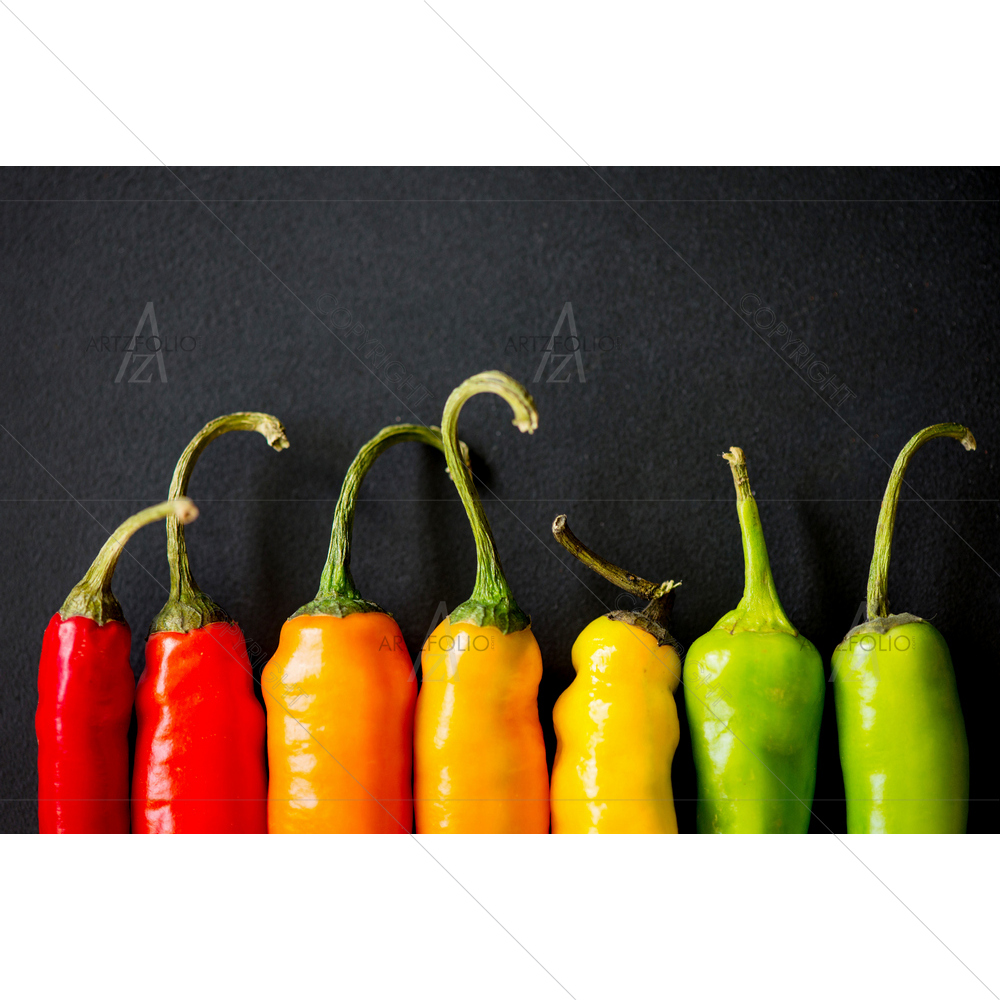 Colourful Peppers Image — Beverage custom art by ArtzFolio