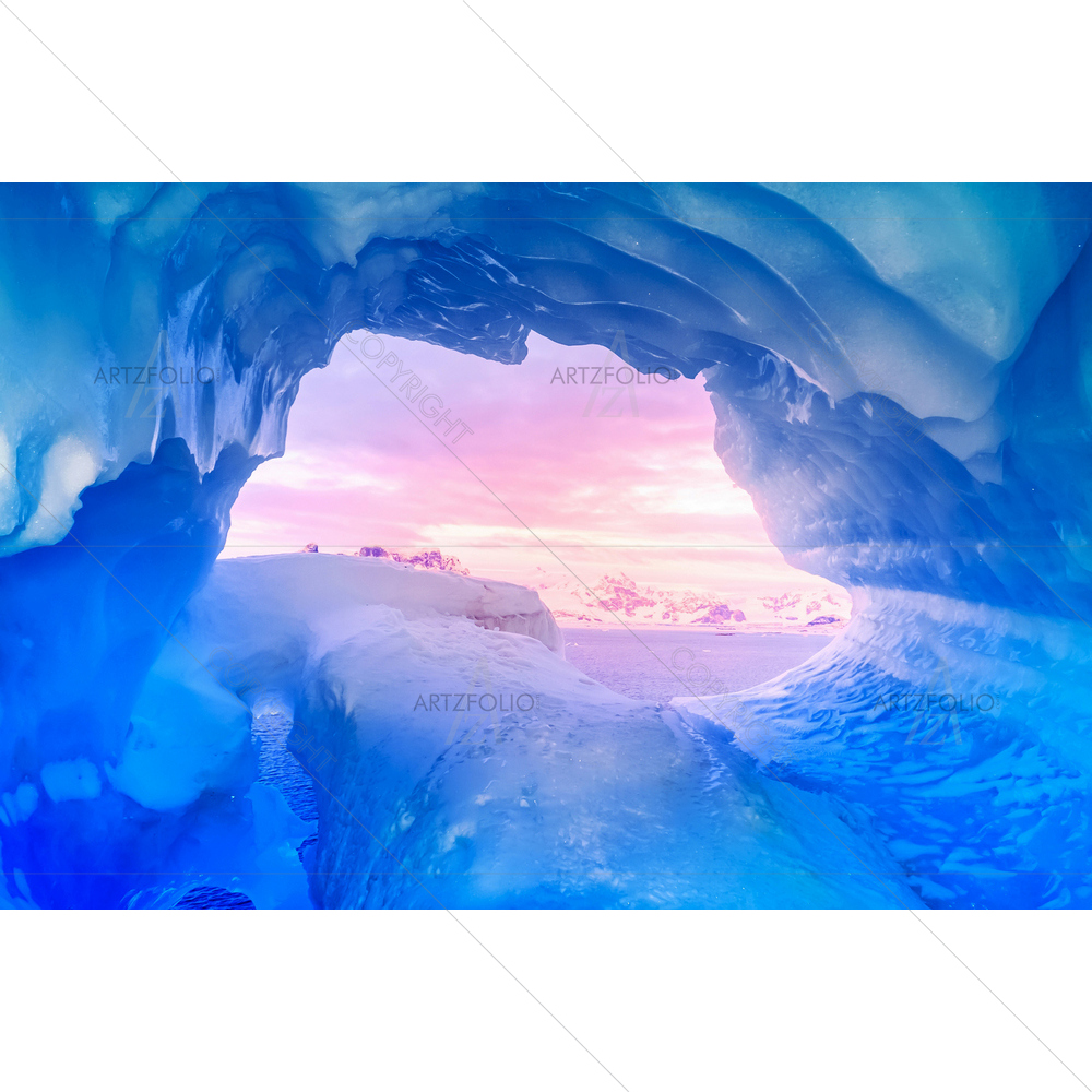 Blue Ice Cave — custom-size art design 5010055