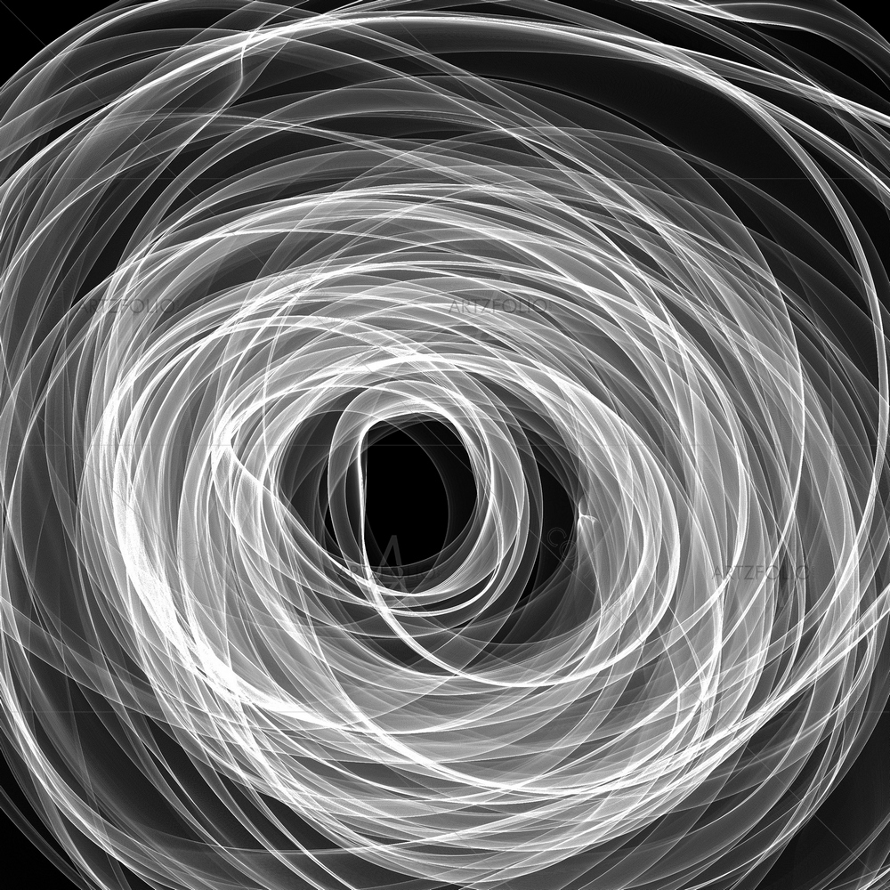 Abstract White Spiral — Abstract custom art by ArtzFolio