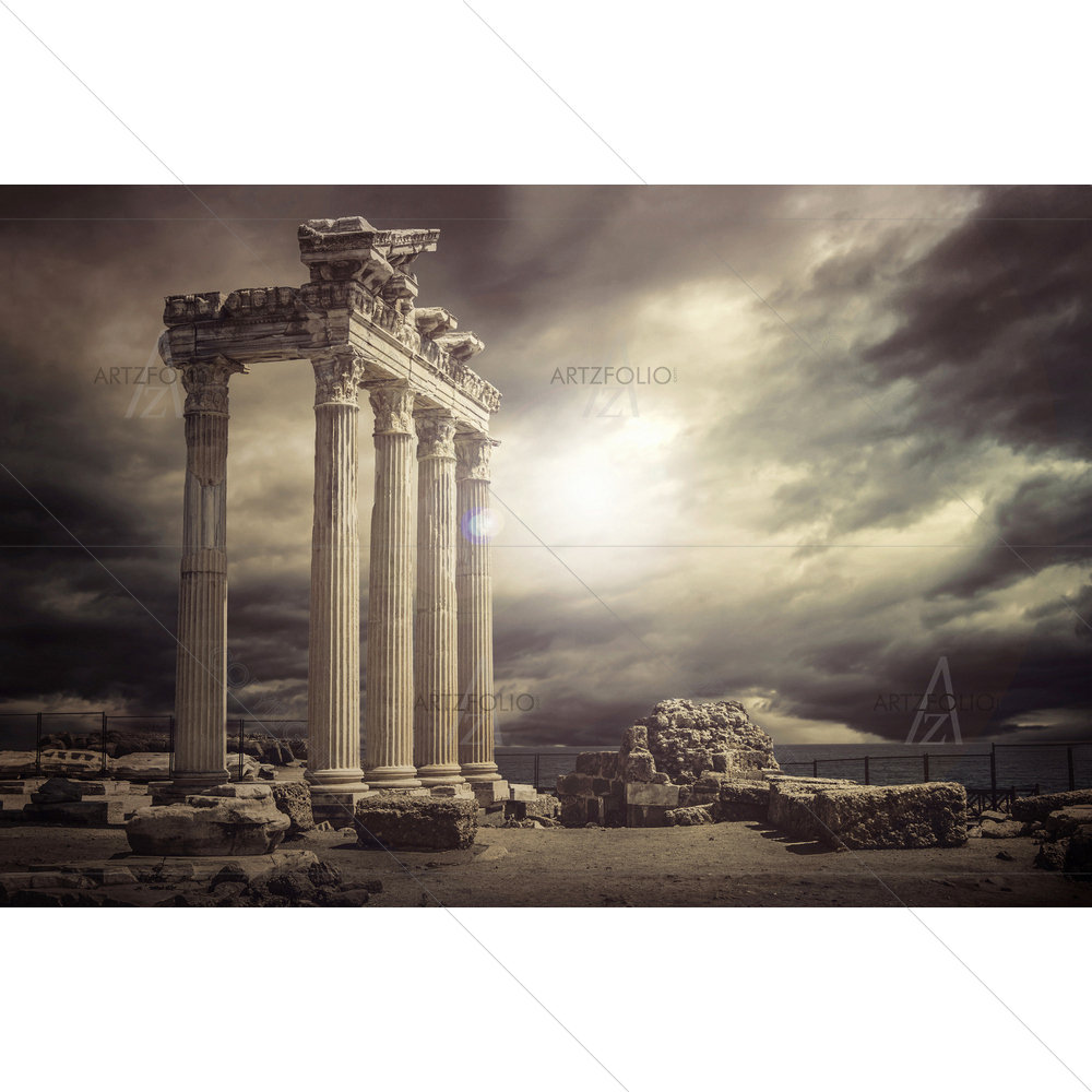 Apollo Temple Ruins, Antalya, Turkey — custom-size art design 5010064