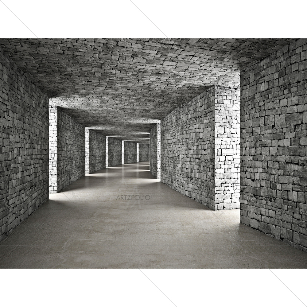 3D Abstract Tunnel D1 — Abstract custom art by ArtzFolio