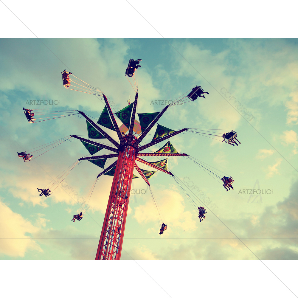 Vintage Fair Ride Shot — custom-size art design 5010072