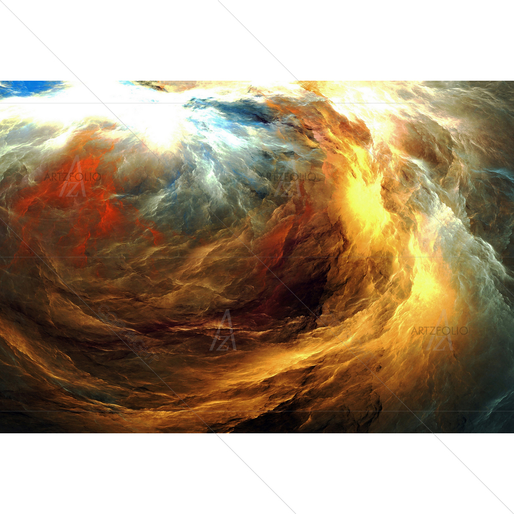 Colourful Fractal Abstract — custom-size art design 5010077