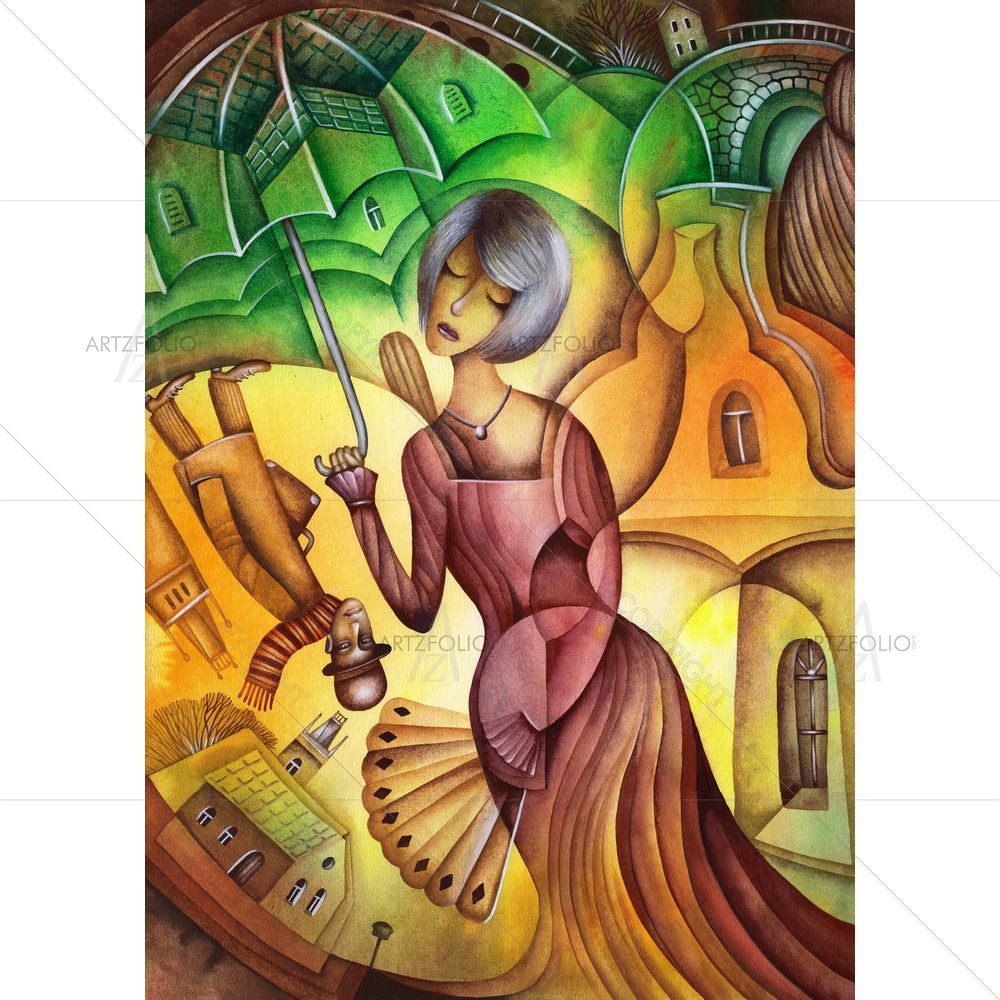 Lady Portrait — Ancient custom art by ArtzFolio