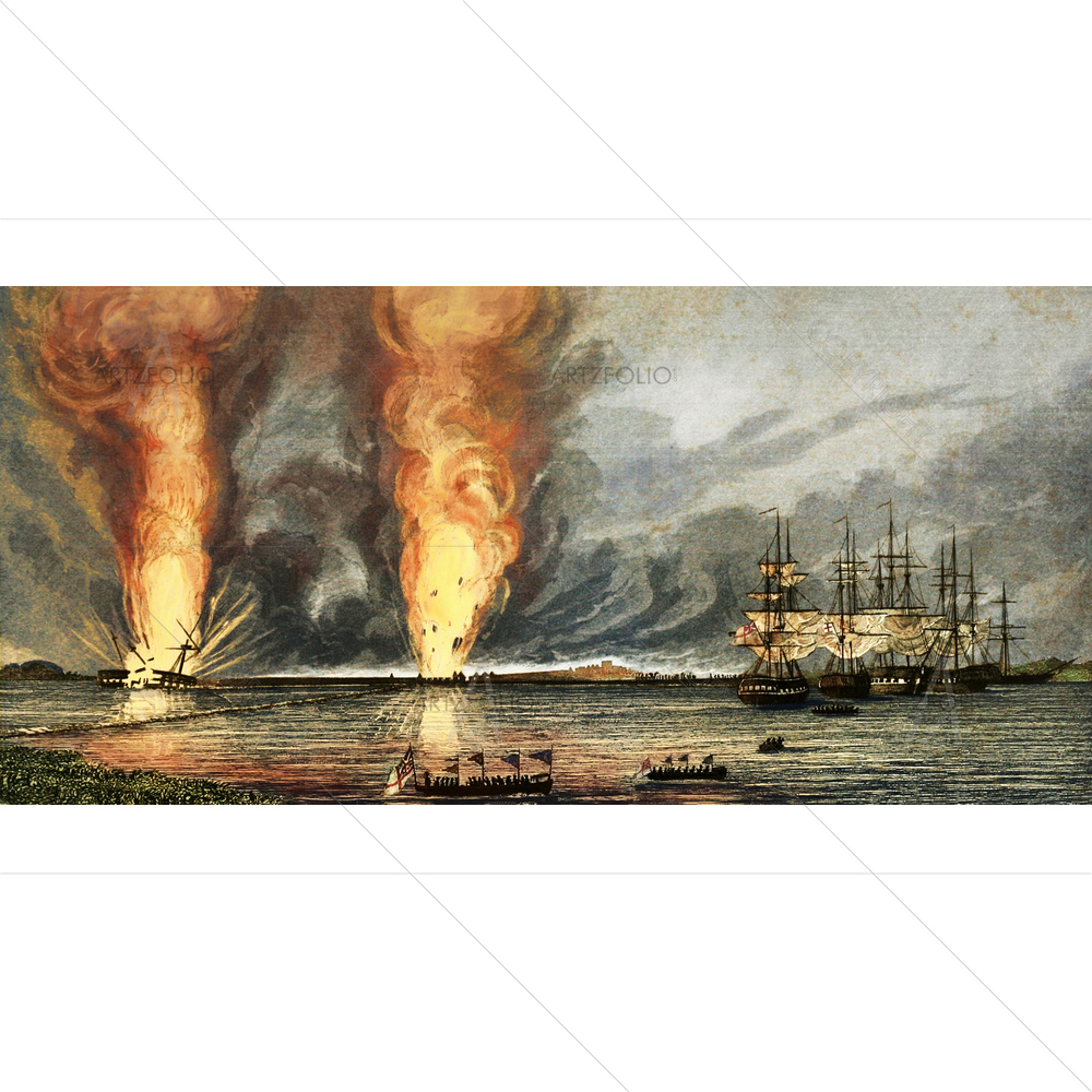 Opium War, Britain and China, 1839-42 — custom-size art design 5010100