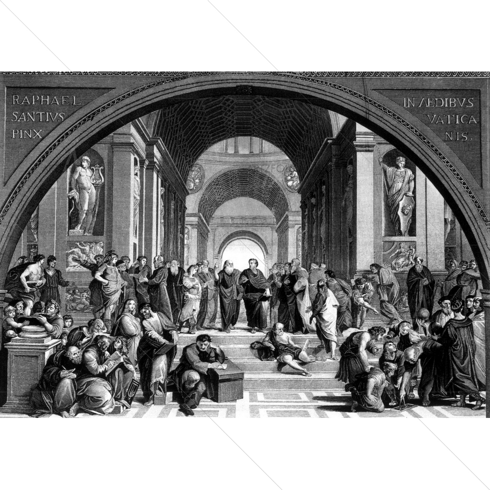 Socrates Portrait, Raphael — custom-size art design 5010105