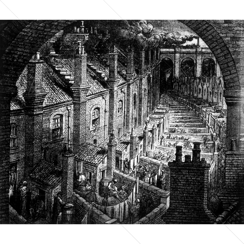 London Slums, Gustave Dore — Ancient custom art by ArtzFolio