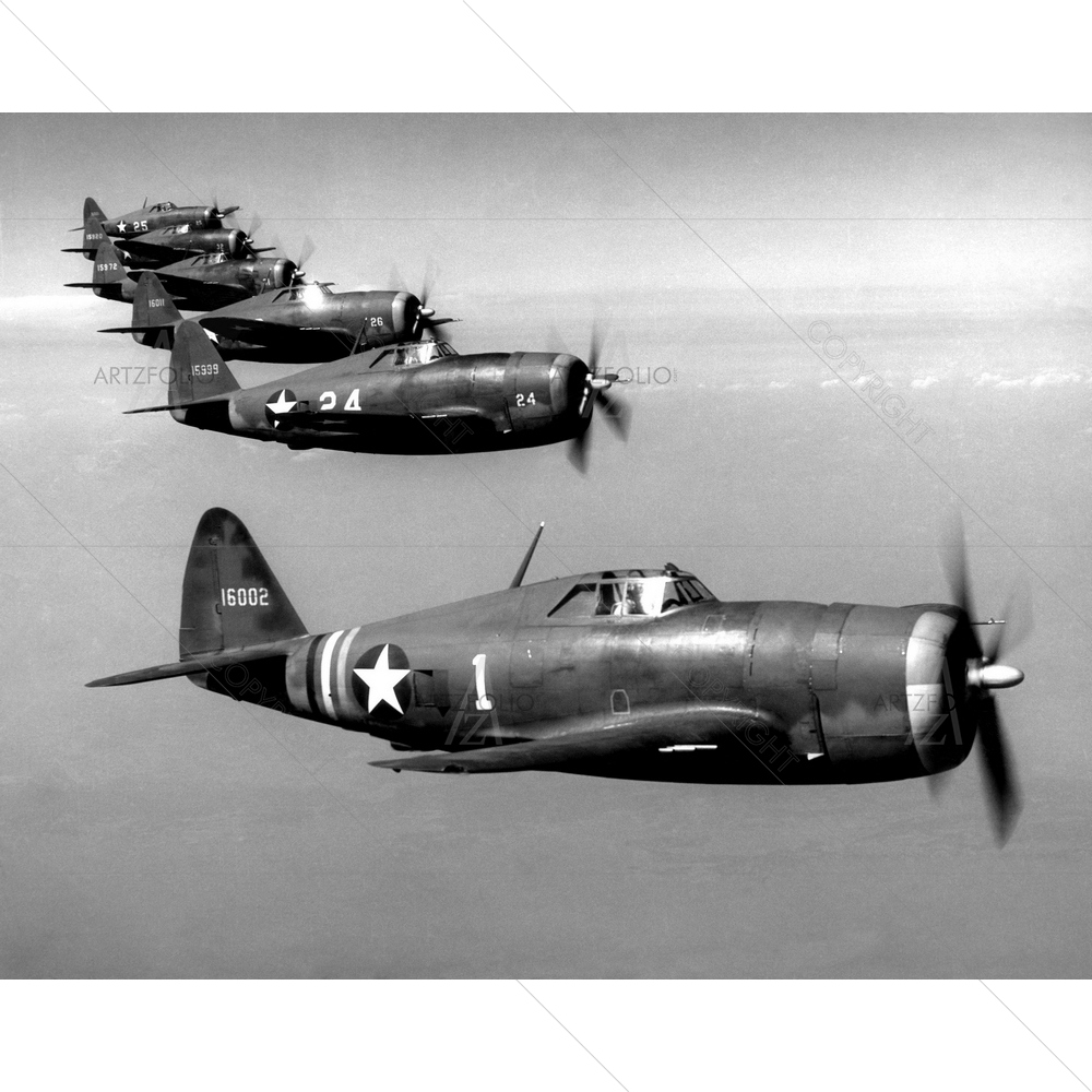 Republic P-47 Thunderbolts — custom-size art design 5010114