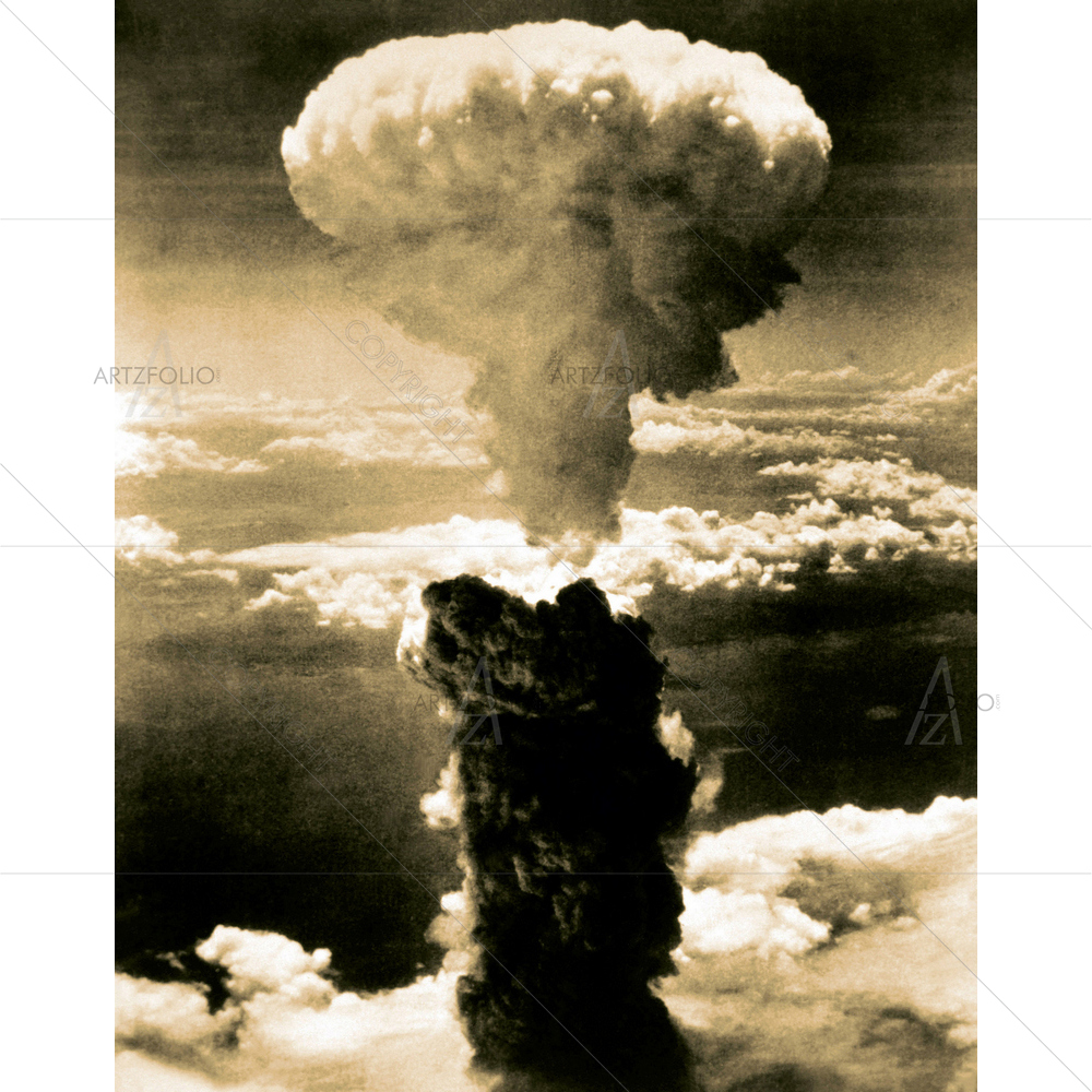 Atomic Bomb, Nagasaki, Aug 9, 1945 — custom-size art design 5010124