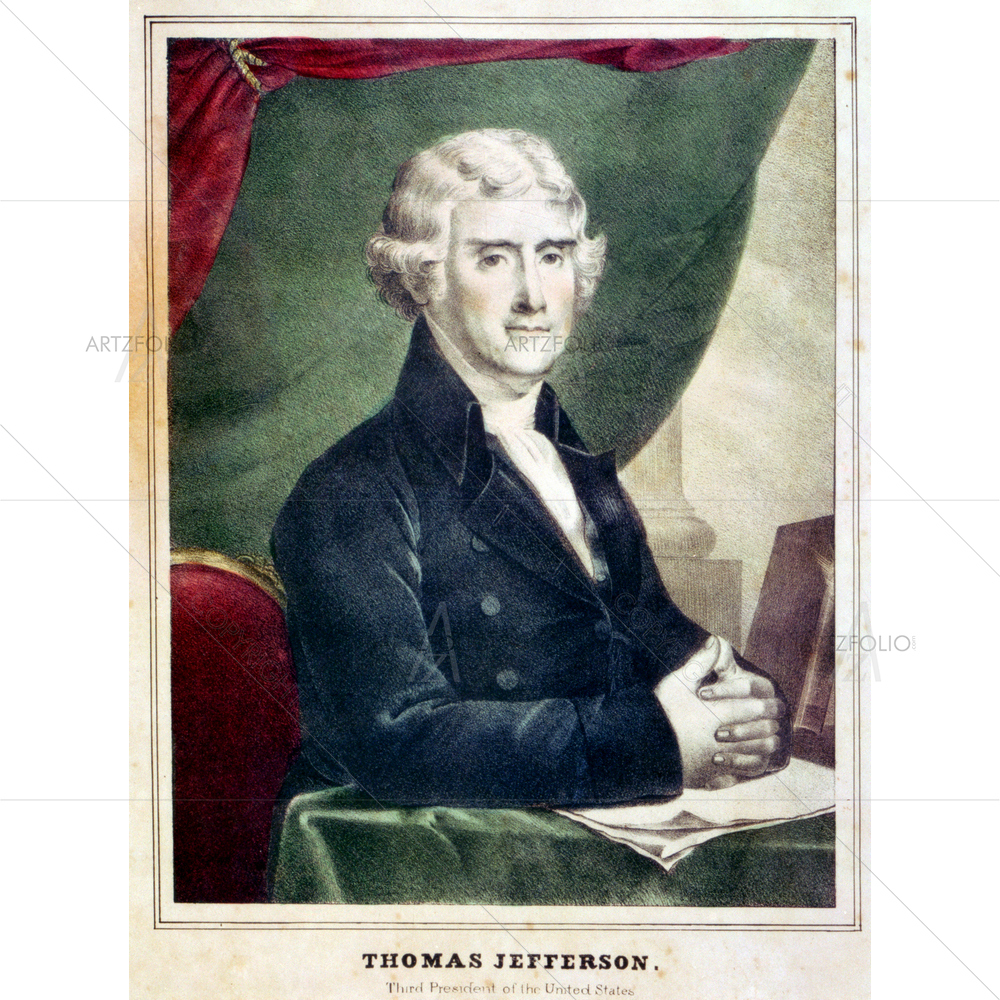 Thomas Jefferson Portrait — custom-size art design 5010133