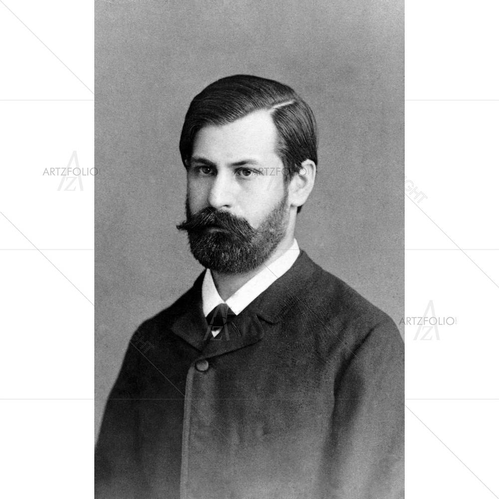 Sigmund Freud Portrait, 1856-1939 — Ancient custom art by ArtzFolio