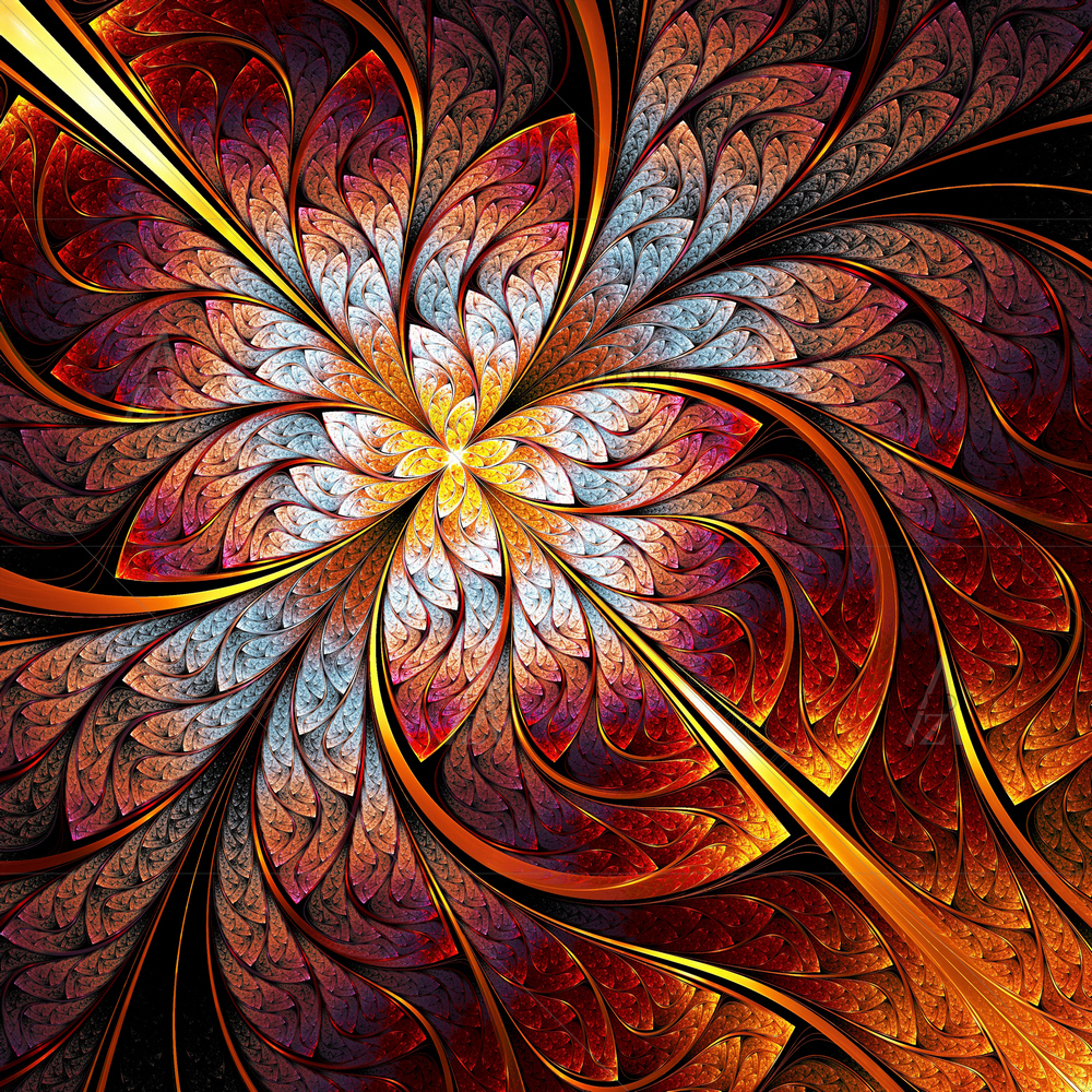 Abstract Fractal Art D3 — Botanical custom art by ArtzFolio
