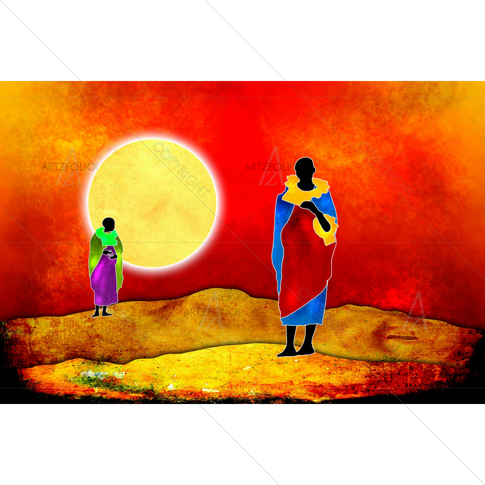 Retro Vintage Africa — custom-size art design 5010151