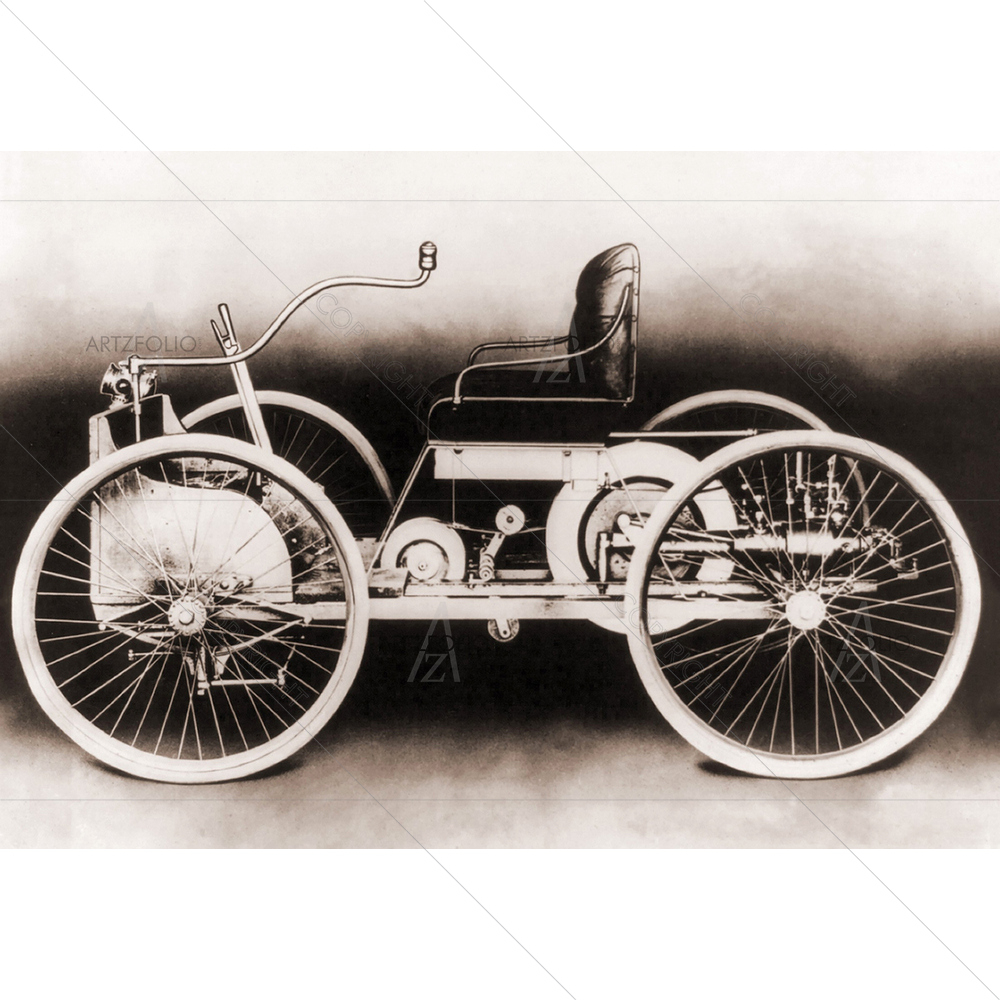 1896 Ford Quadricycle — American custom art by ArtzFolio