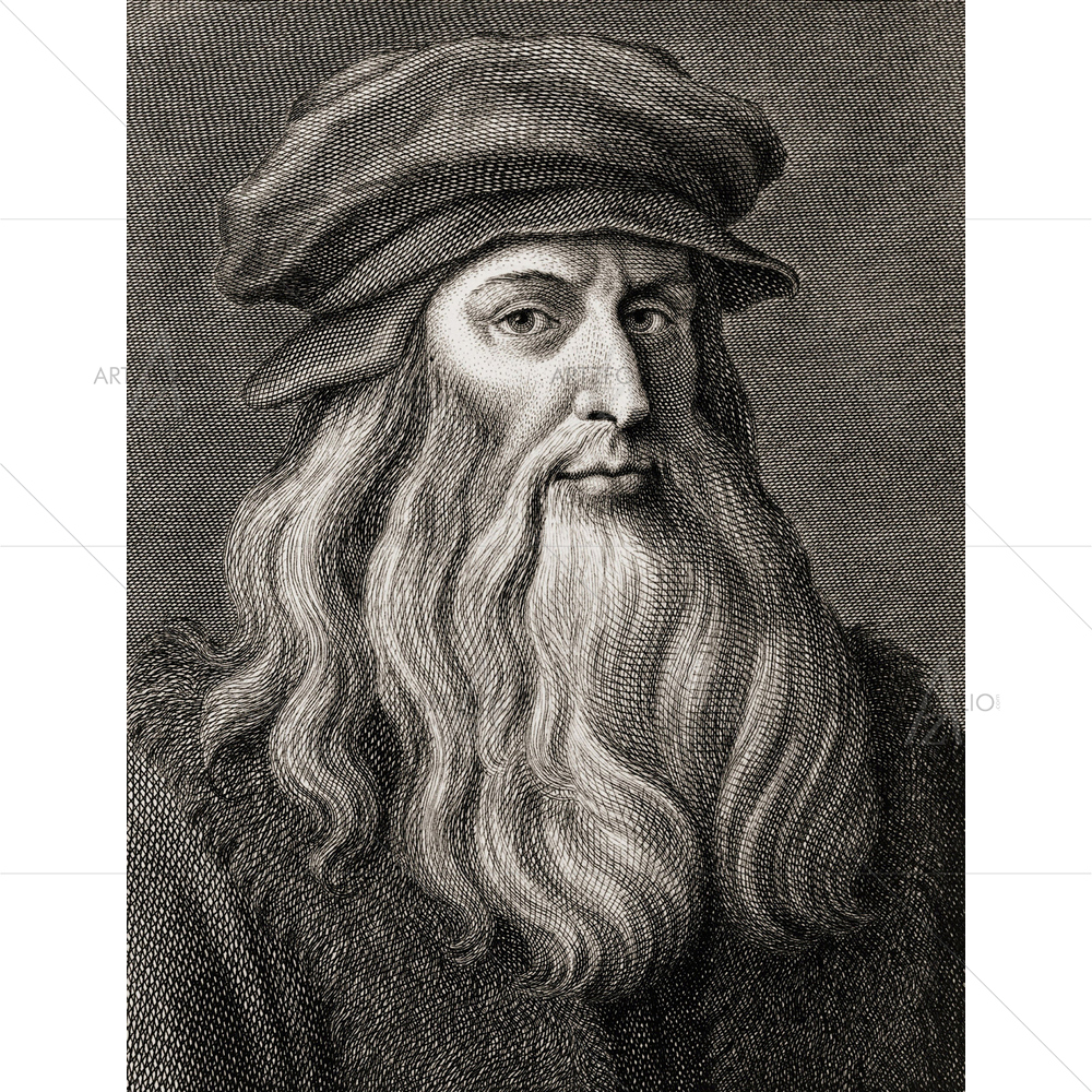 Leonardo Da Vinci, Italian Renaissance Painter, 1452-1519 — custom-size art design 5010161