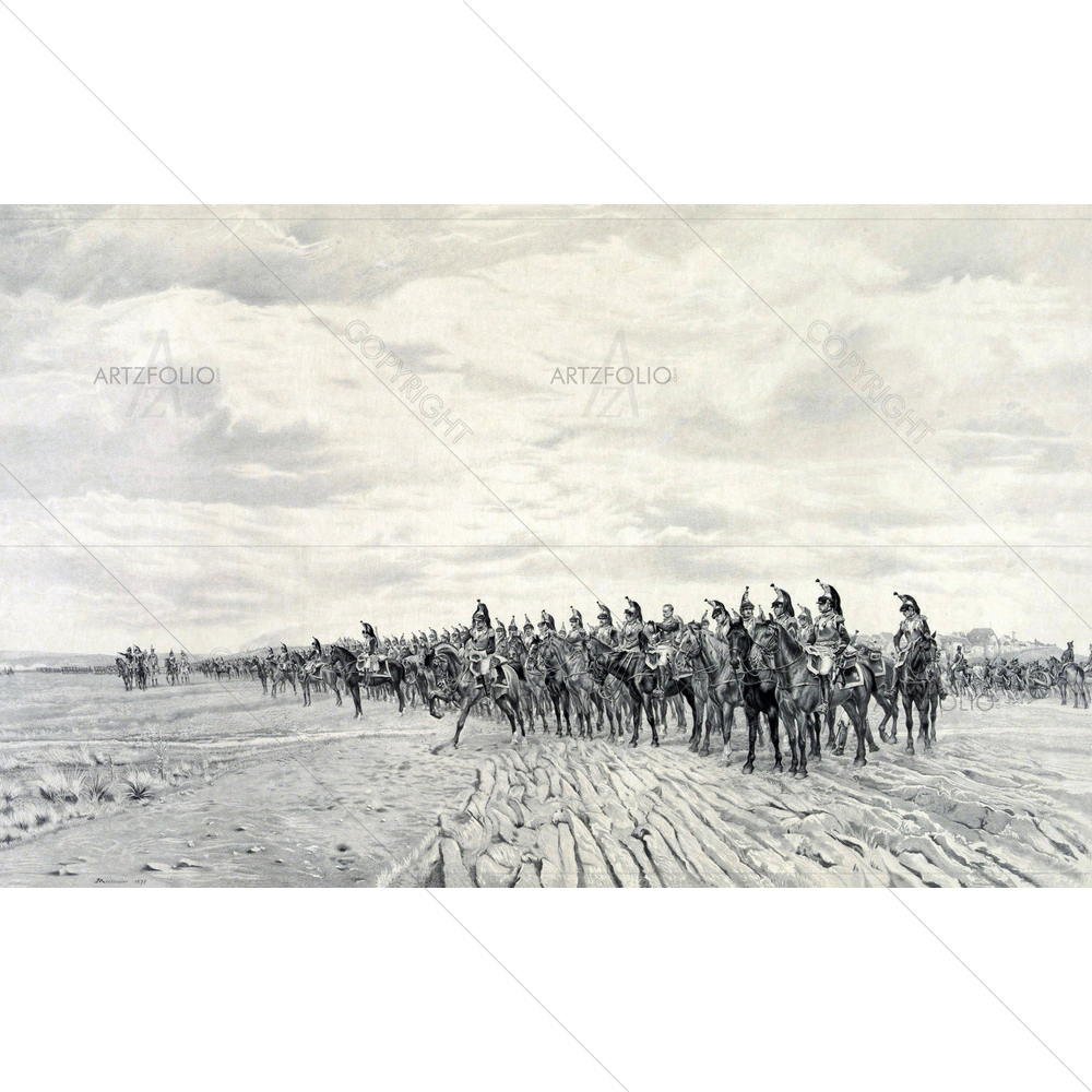 1805 Napoleon at Austerlitz, Ernest Meissonier — custom-size art design 5010165