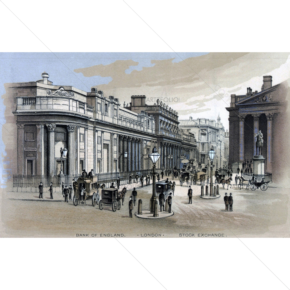 Stock Exchange, London, UK — Ancient custom art by ArtzFolio