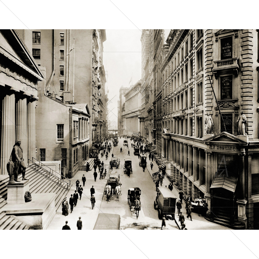 New York City' Wall Street — American custom art by ArtzFolio
