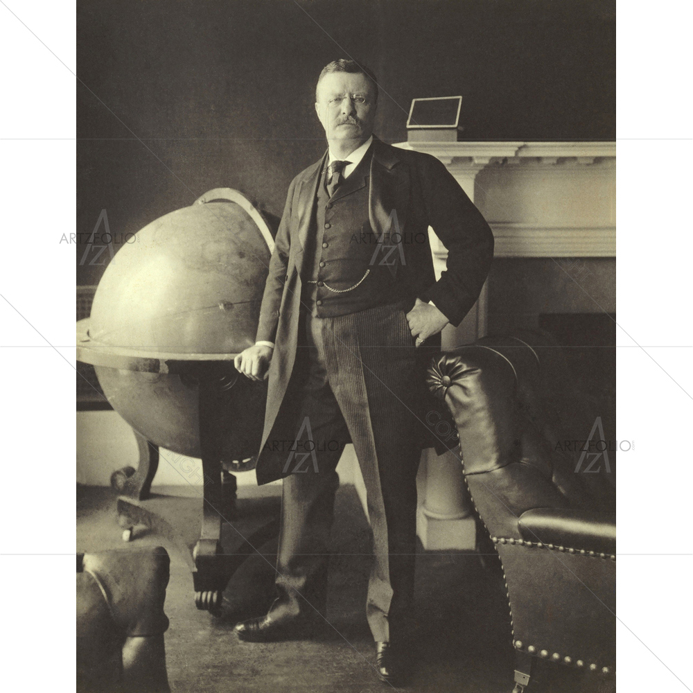 Theodore Roosevelt Portrait, 1858-1919 — custom-size art design 5010174