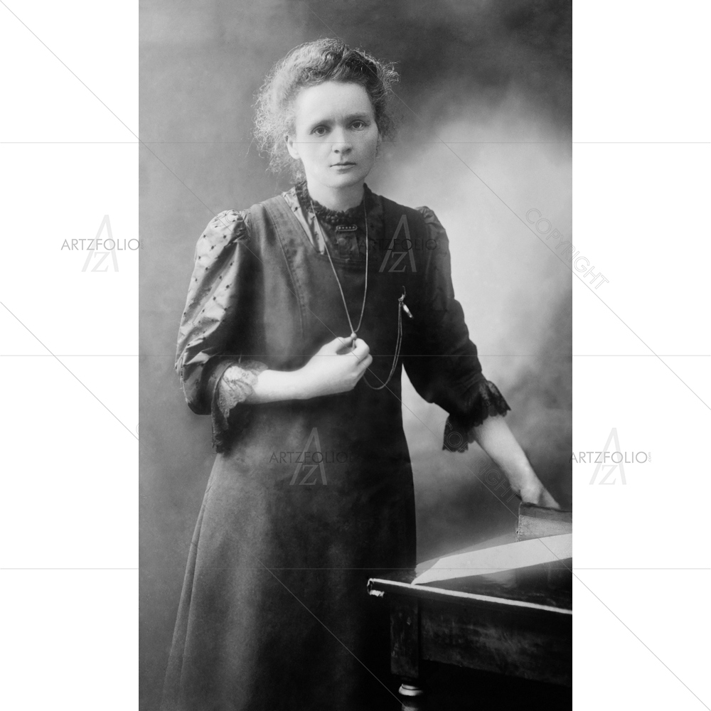 Marie Curie, Polish-French Physicist, 1867-1934 — Ancient custom art by ArtzFolio