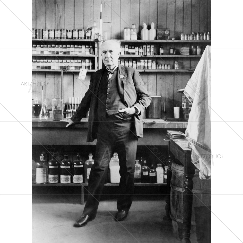 Thomas A. Edison Portrait, 1847-1931 D1 — custom-size art design 5010192
