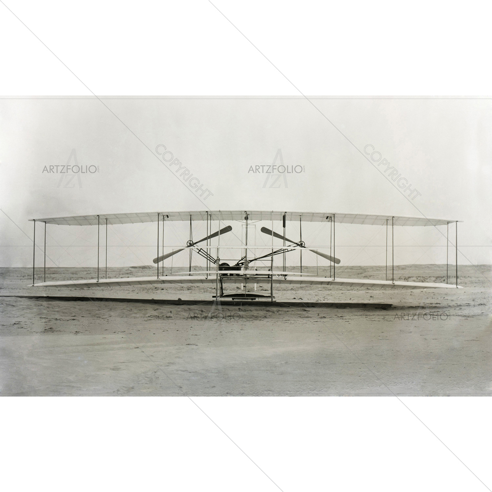 Wright Brothers Machine, Plane — custom-size art design 5010193