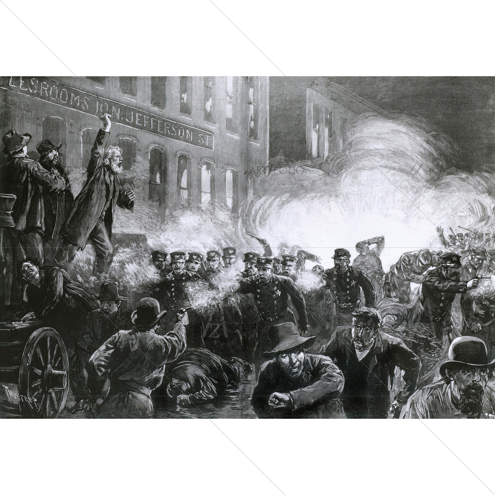 Haymarket Riot Portrait — American custom art by ArtzFolio