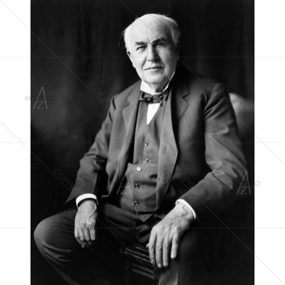 Thomas A. Edison, Bachrach — American custom art by ArtzFolio