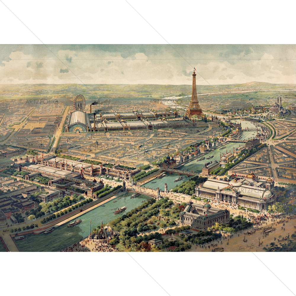 Universal Exposition in Paris, 1900 — custom-size art design 5010200