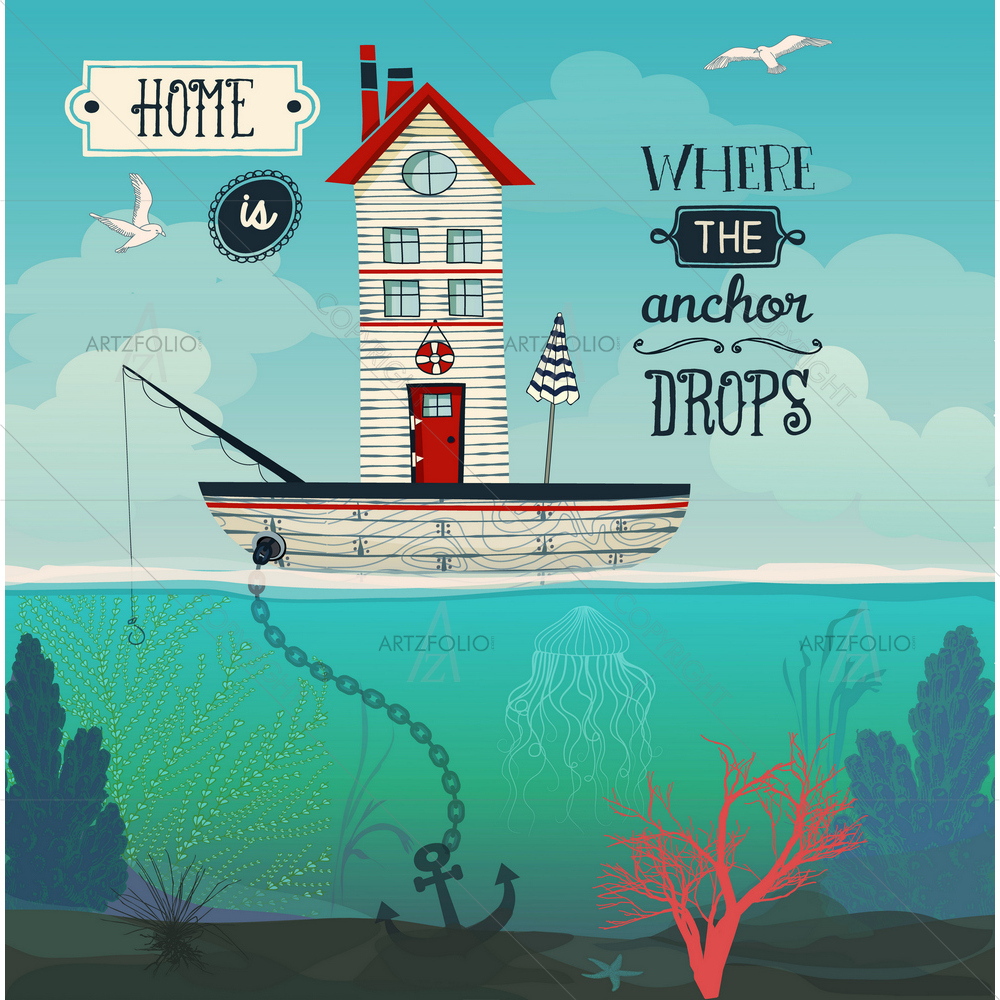 Boat House — custom-size art design 5010208