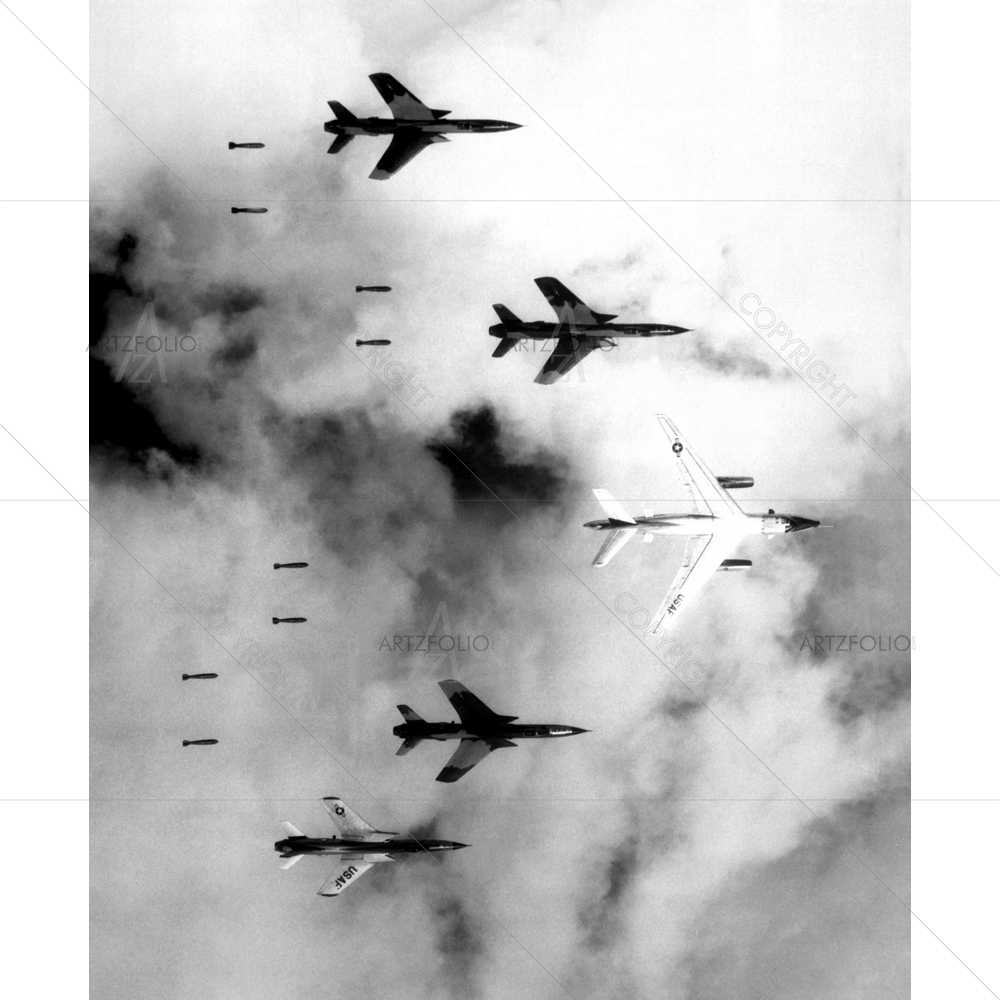 Bombing North Vietnam, June 14, 1966 — custom-size art design 5010214