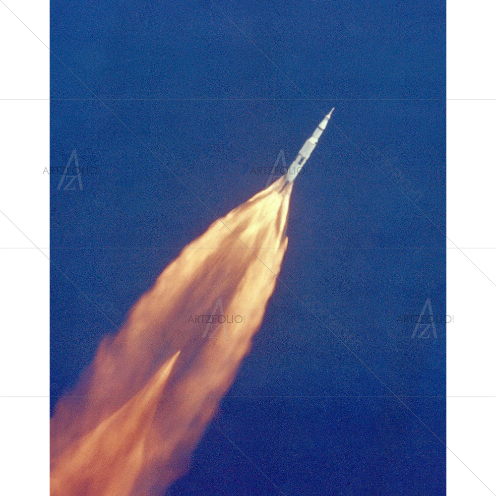 Apollo 11 Saturn V Moon Space Launch — custom-size art design 5010220