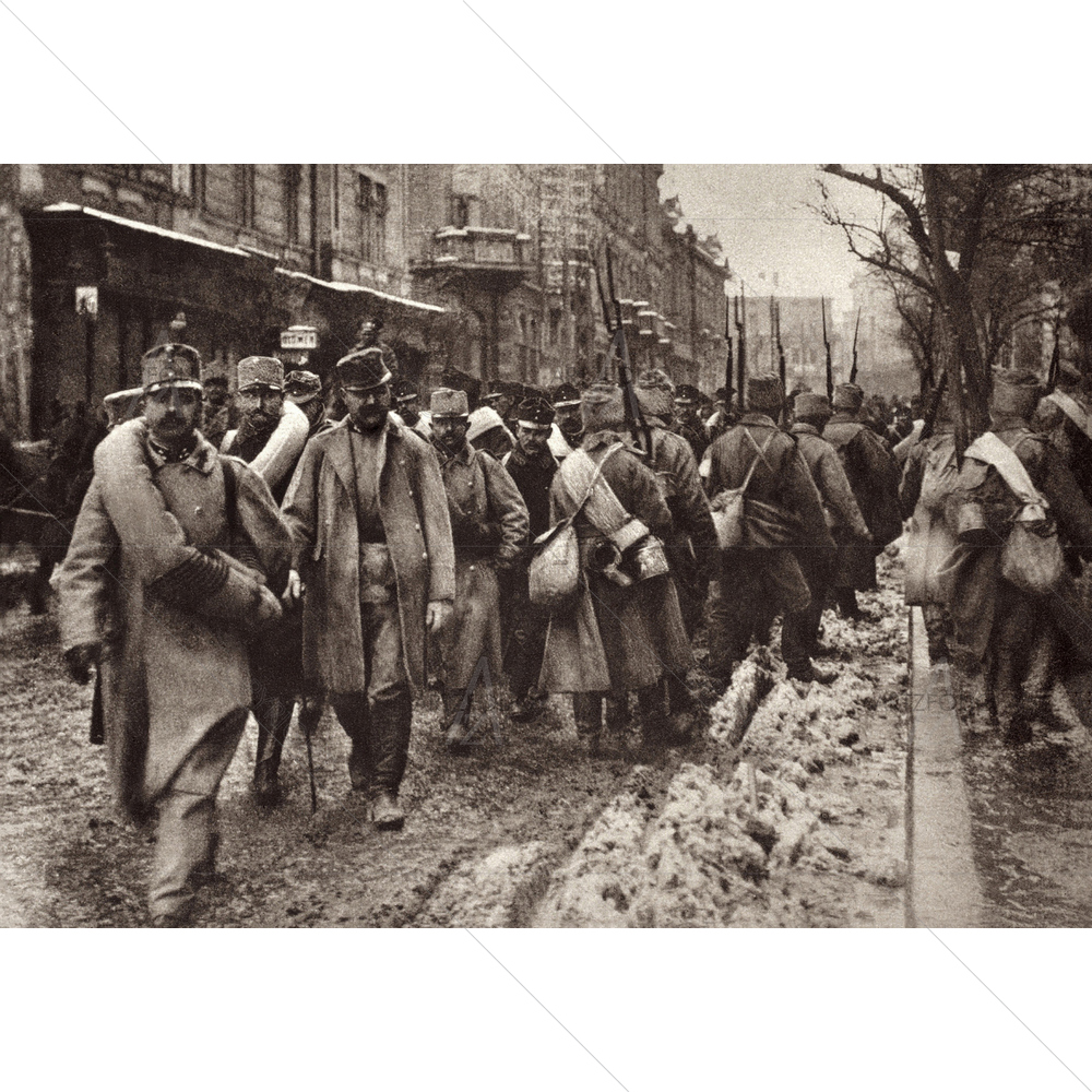 Austrians Prisoners in World War 1, 1914-15 — Ancient custom art by ArtzFolio