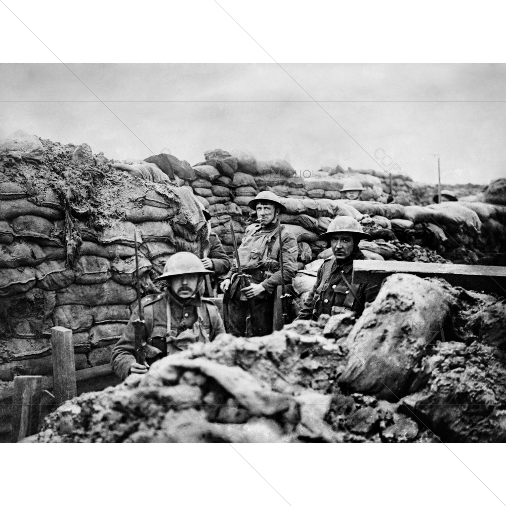 World War I British Soldiers — Ancient custom art by ArtzFolio