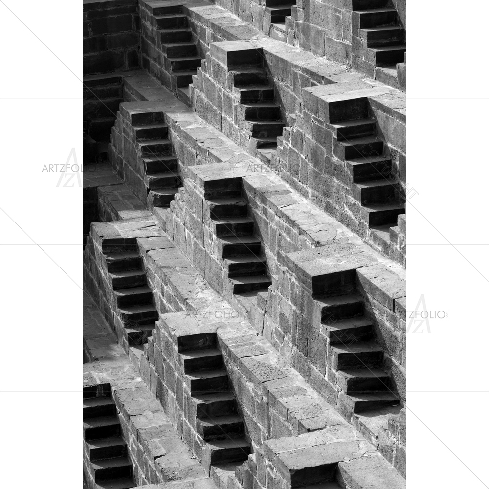Chand Baori Stepwell, Jaipur, India — custom-size art design 5010238