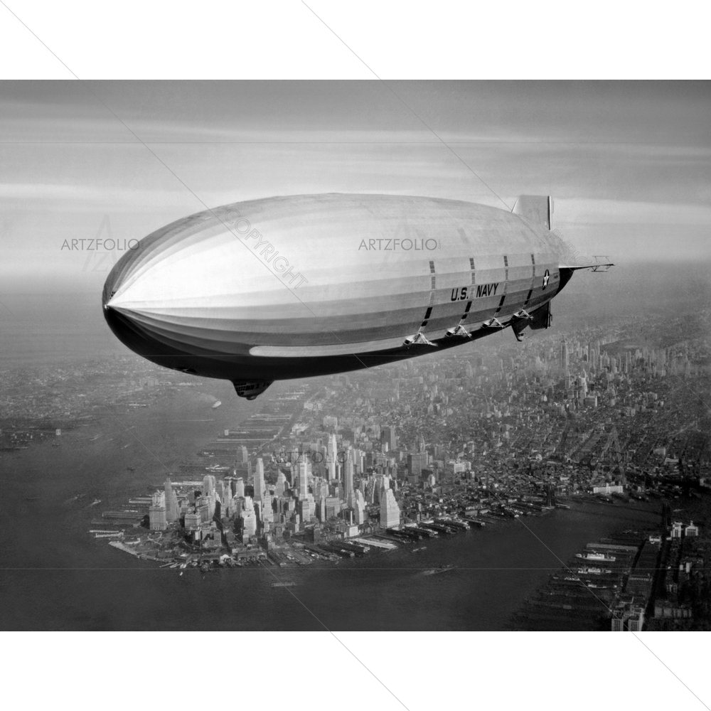 USS Macon, Sister Ship of USS Akron — American custom art by ArtzFolio