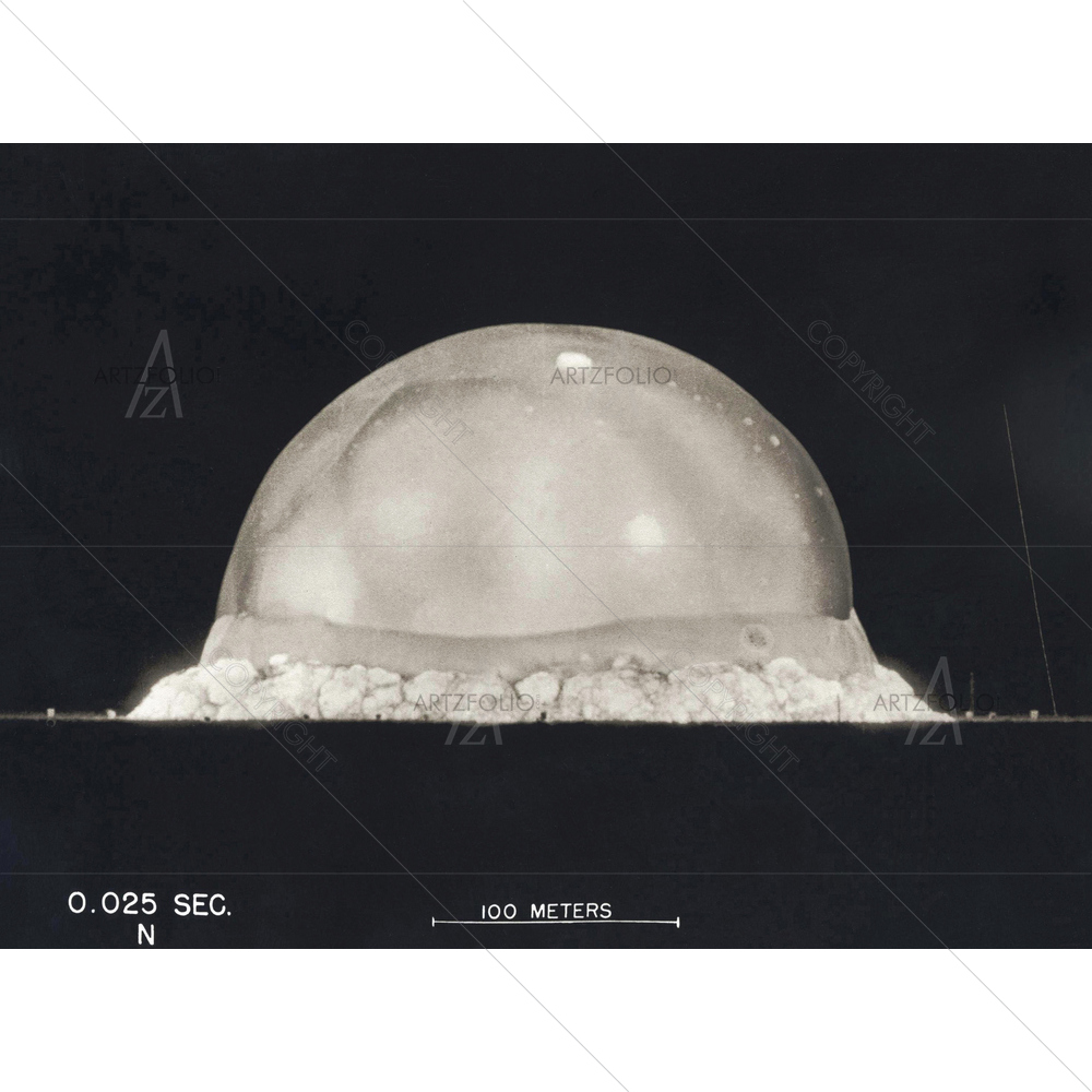 First Atomic Explosion, WW2, July 1945 — American custom art by ArtzFolio