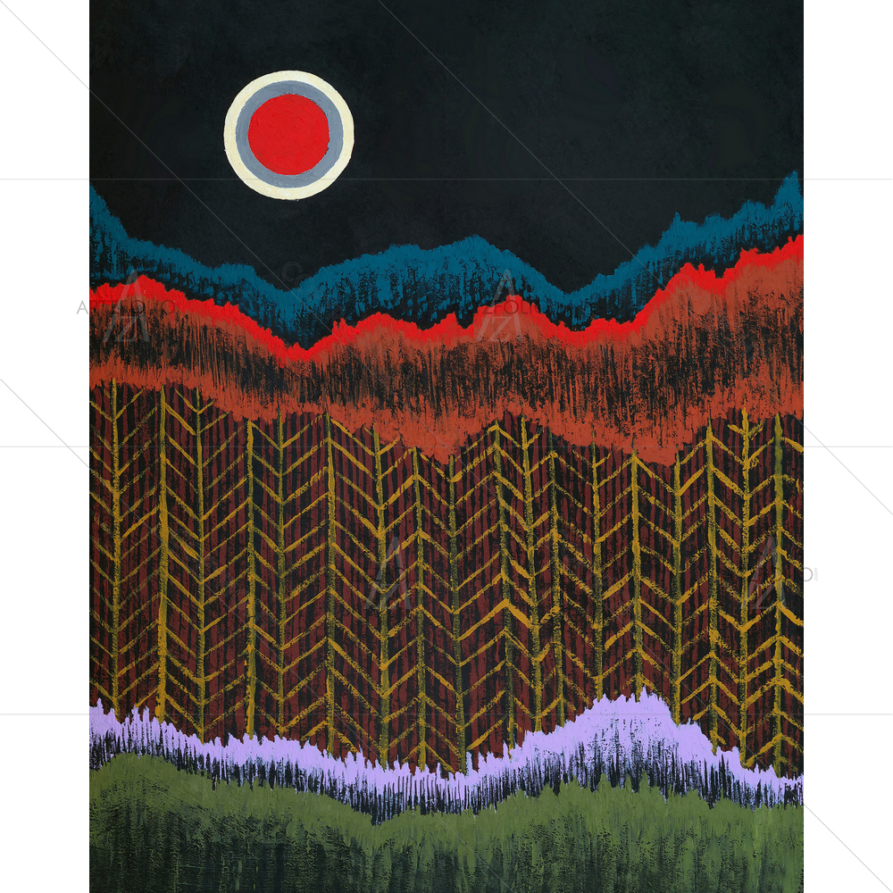 Night Landscape D3 — Abstract custom art by ArtzFolio
